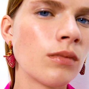 🔆3/$30 New Zara Crystal Berry Drop Earrings